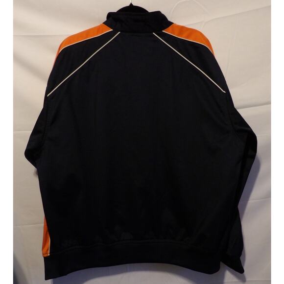 Illinois Fighting Ilini Men's Navy Blue Track Suit Warm-Up Jacket - Picture 3 of 3